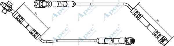 APEC BRAKING Bremžu šļūtene HOS3156